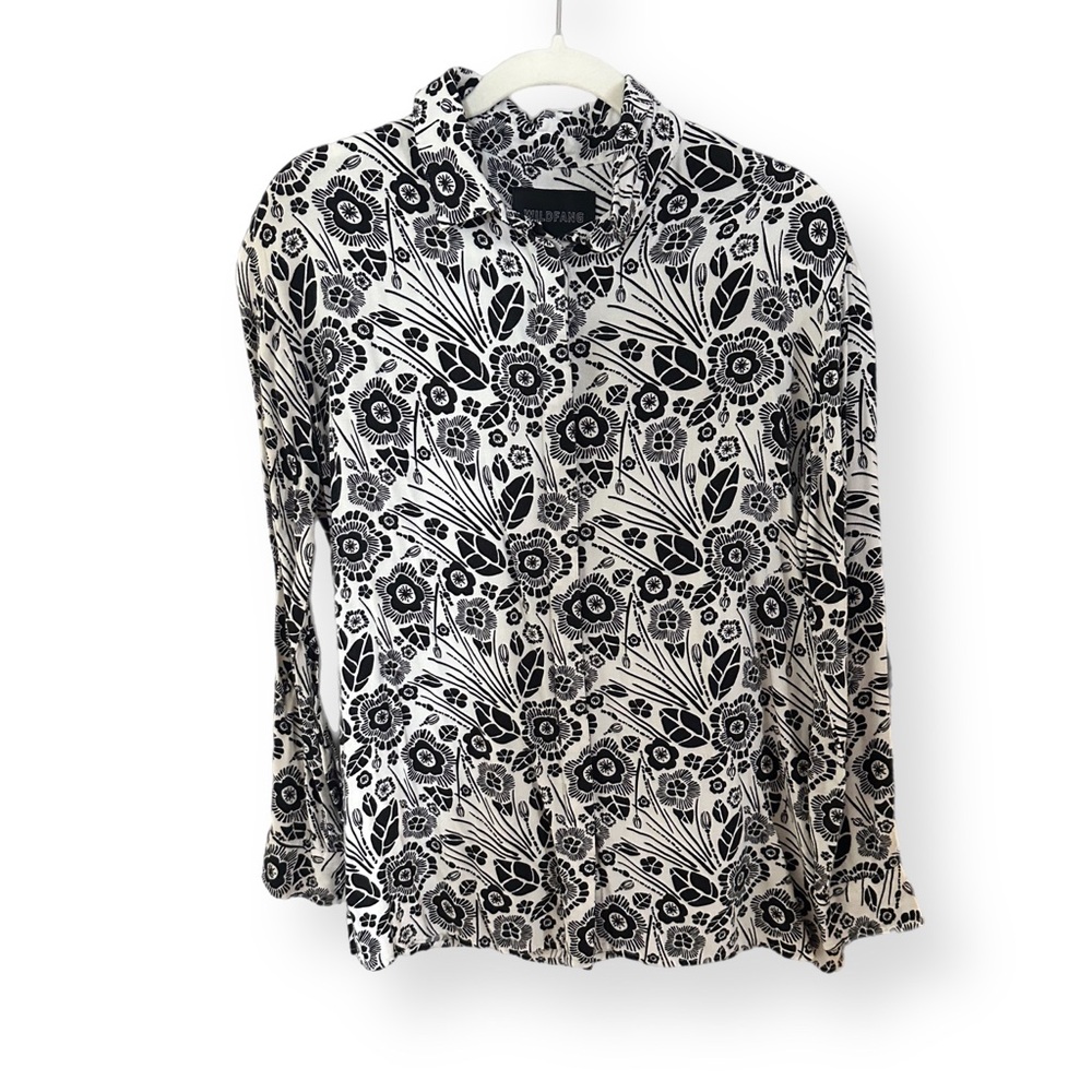 Empower Long Sleeve Bow Button Up